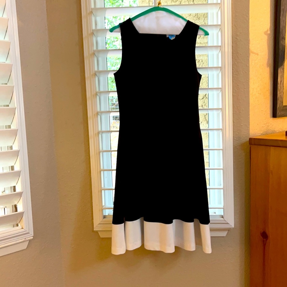 Garnet Hill size medium sleeveless black dress